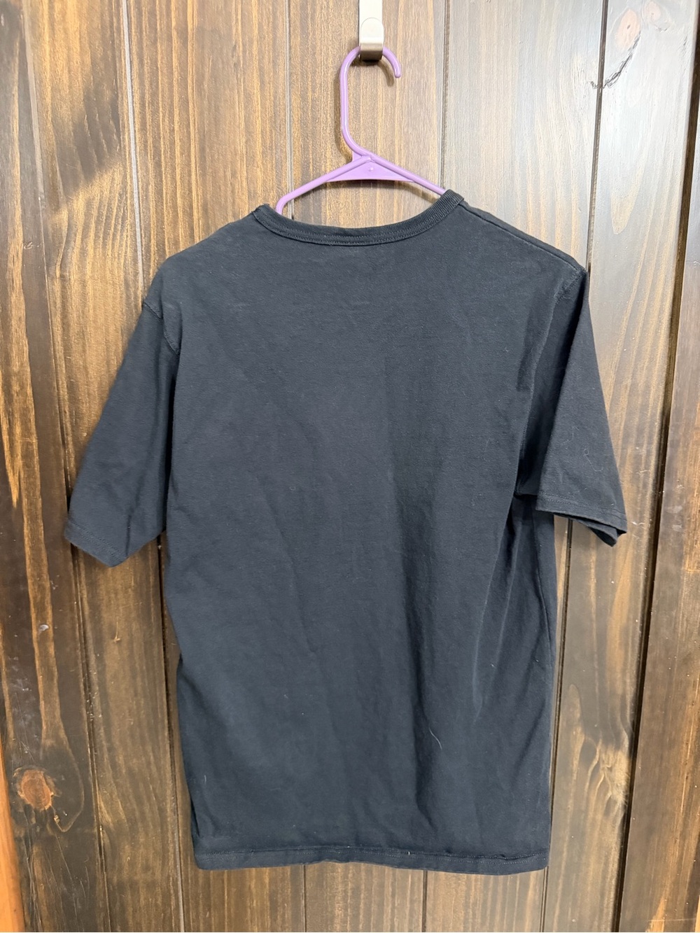 Champion Black Tee with Red Floral Graphic - Picture 4 of 4